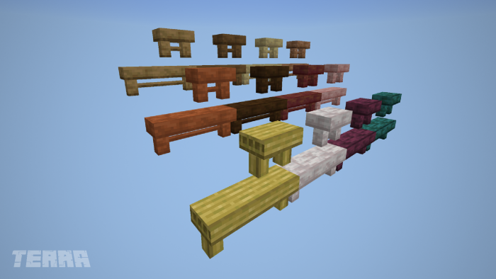 Connectable Wooden Benches: Screenshot