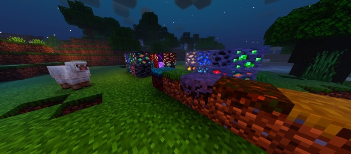 Glowing Ores Support: Screenshot