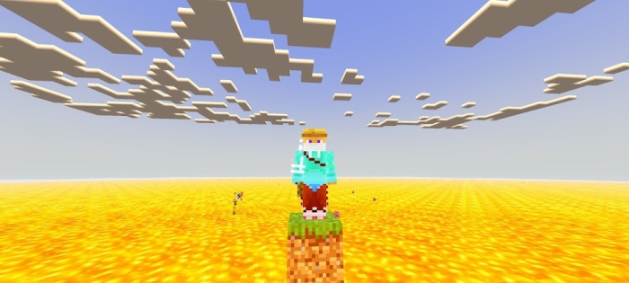 One Block in a Lava World: Screenshot 1