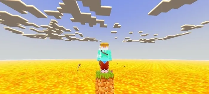 One Block in a Lava World: Screenshot 1