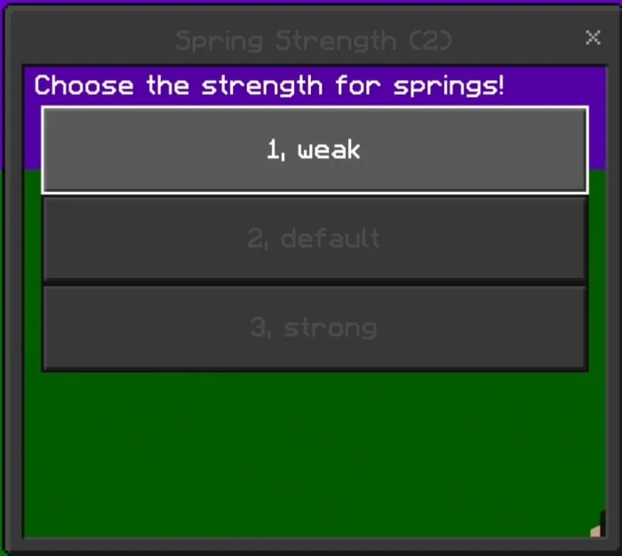 Configuration Menu