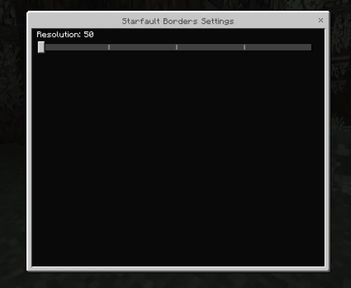Starfault Borders Settings