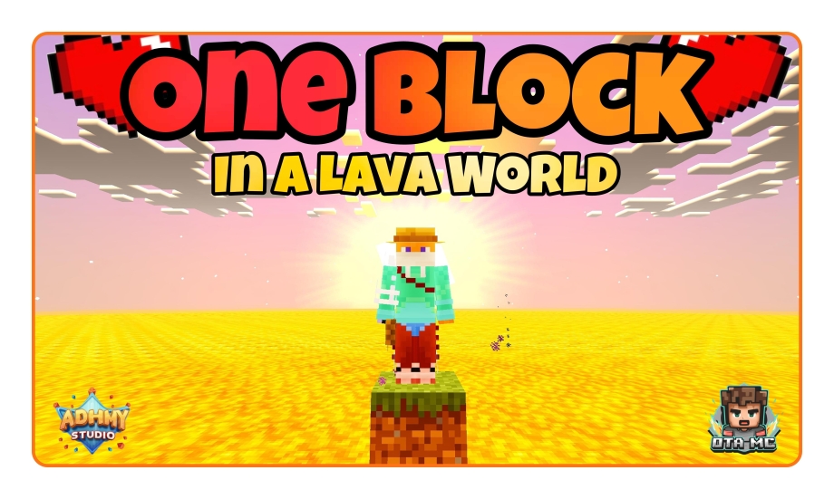 Thumbnail: One Block in a Lava World 🥰