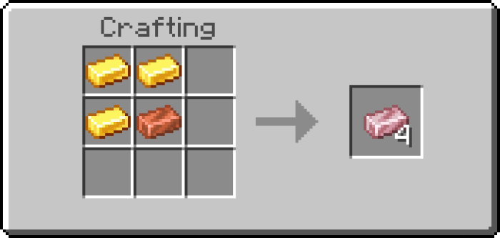 Rose Gold Ingot Recipe