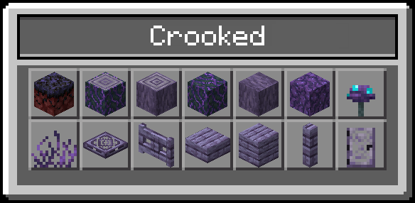 Crooked Blocks and Items