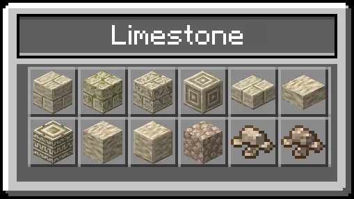 Limestone Blocks and Items