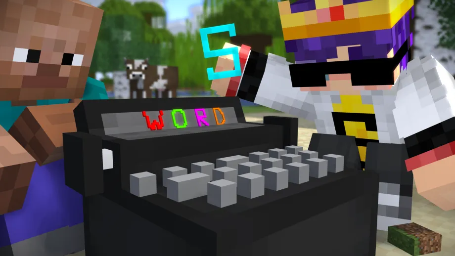 Thumbnail: Minecraft, But You Can Craft Items by Letters
