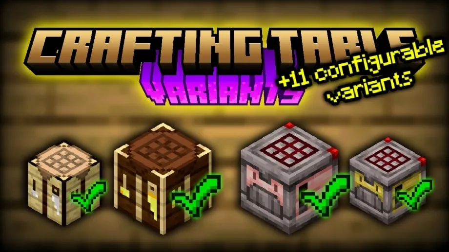 Thumbnail: Crafting Table Variants