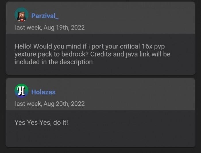 Holazas's Permission for Parzival_