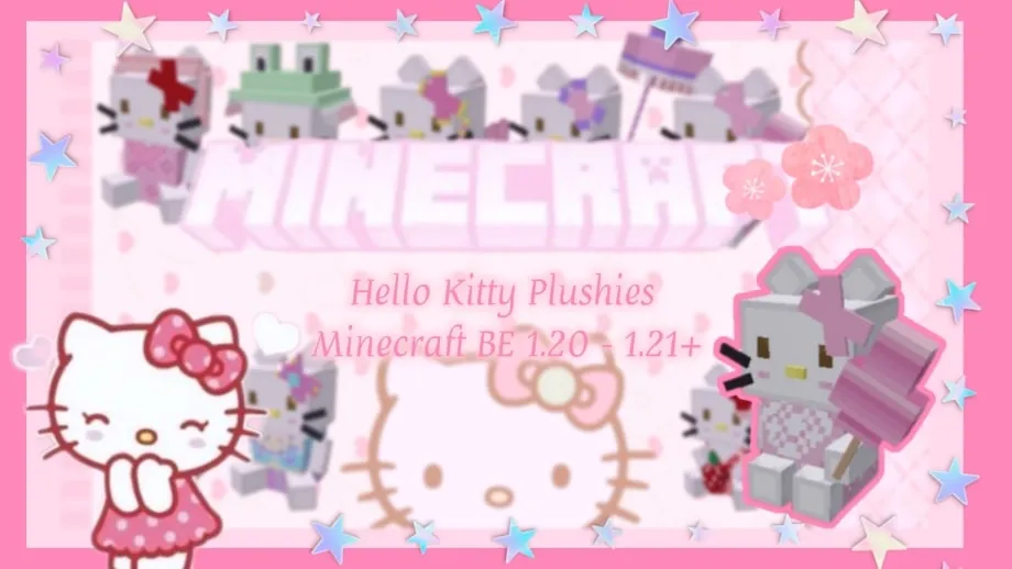 Thumbnail: Hello Kitty Plushies 1.21˚˖𓍢🌷͙֒✧Minecraft Bedrock Sanrio