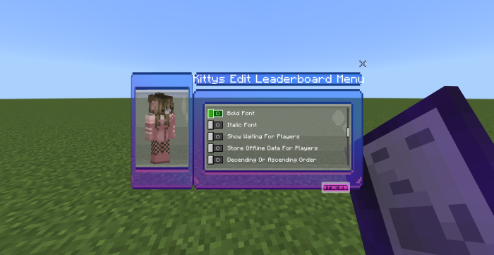 Edit Leaderboard Menu: Screenshot 2