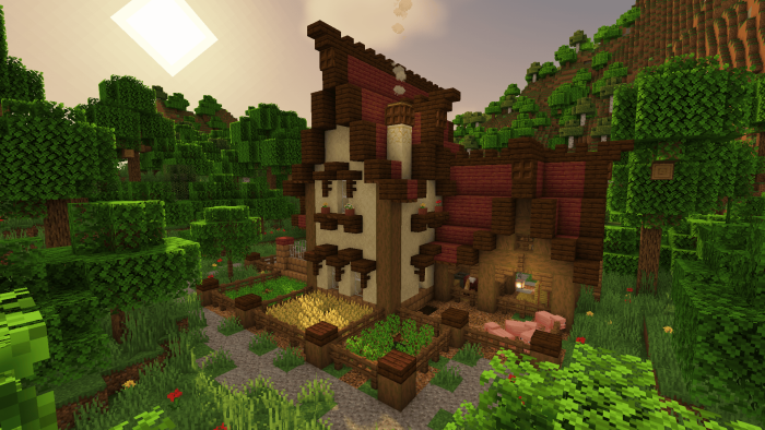 A Cozy Minecraft Farmhouse: Screenshot 4