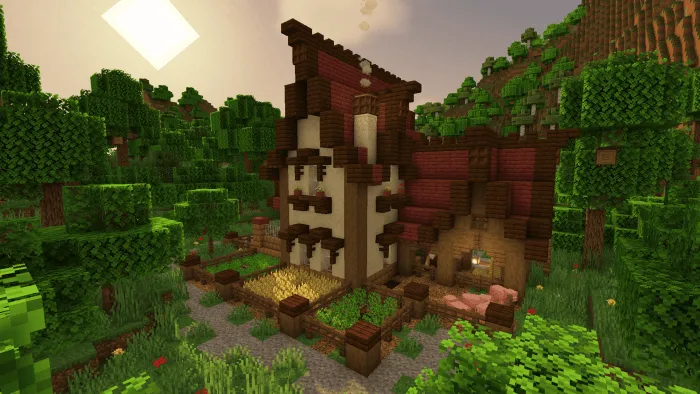 A Cozy Minecraft Farmhouse: Screenshot 4