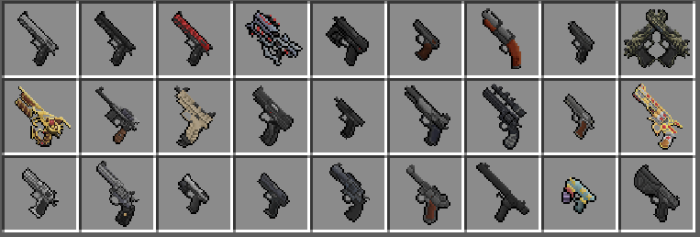 List of Pistols (Part 1)