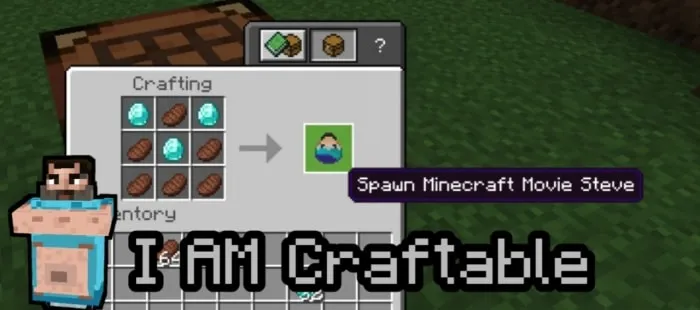 Minecraft Movie Steve Recipe