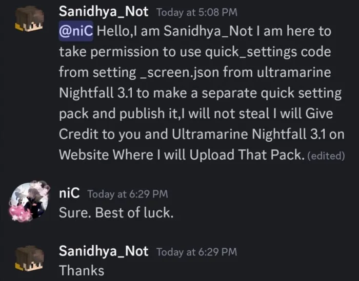 notnicto's Permission