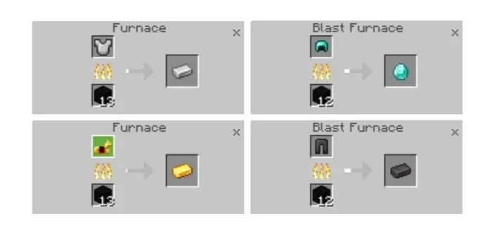Smelting Results List