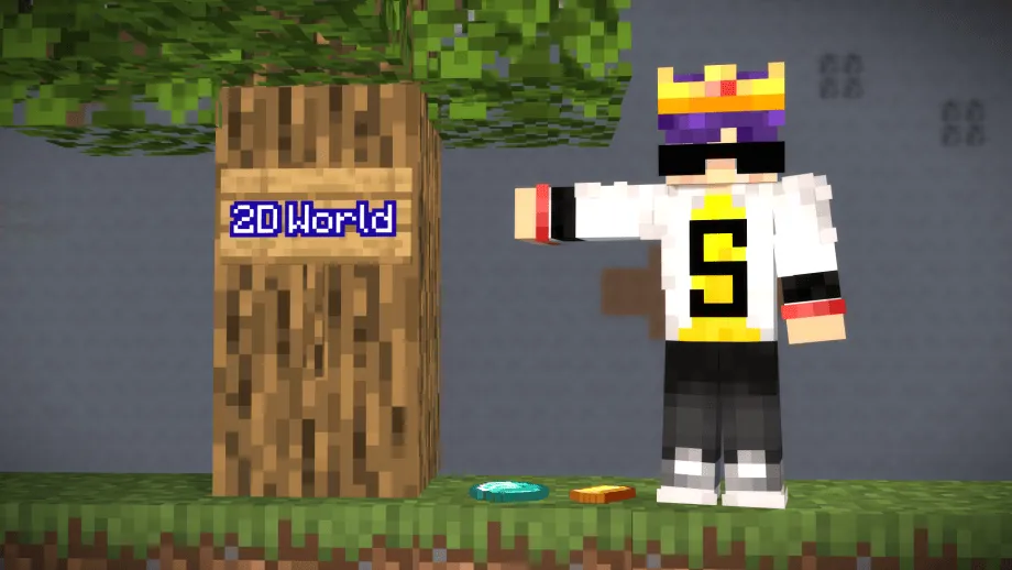 Thumbnail: MInecraft, but it's 2D