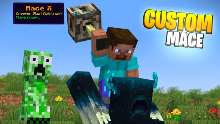 Thumbnail: Minecraft, But You Can Craft Custom Mace