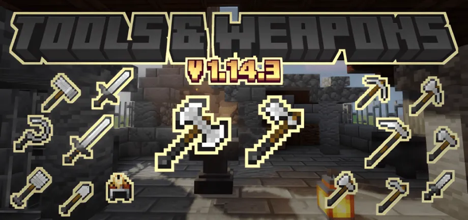Thumbnail: PHX's Tools & Weapons - Basics - BETA 1.14.4 [ 1.21.70 Compatibility ]