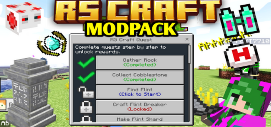 Thumbnail: RS Craft Quest Fixed - 23 Addons In One Modpack/Addonpack