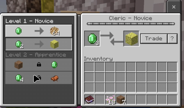 Villager Trade OP Items: Screenshot 1