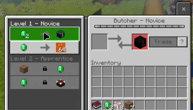 Villager Trade OP Items: Screenshot 2