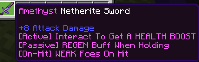 Infused Netherite Sword