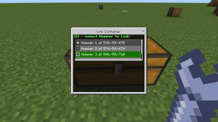 Linked Containers System: Screenshot 2
