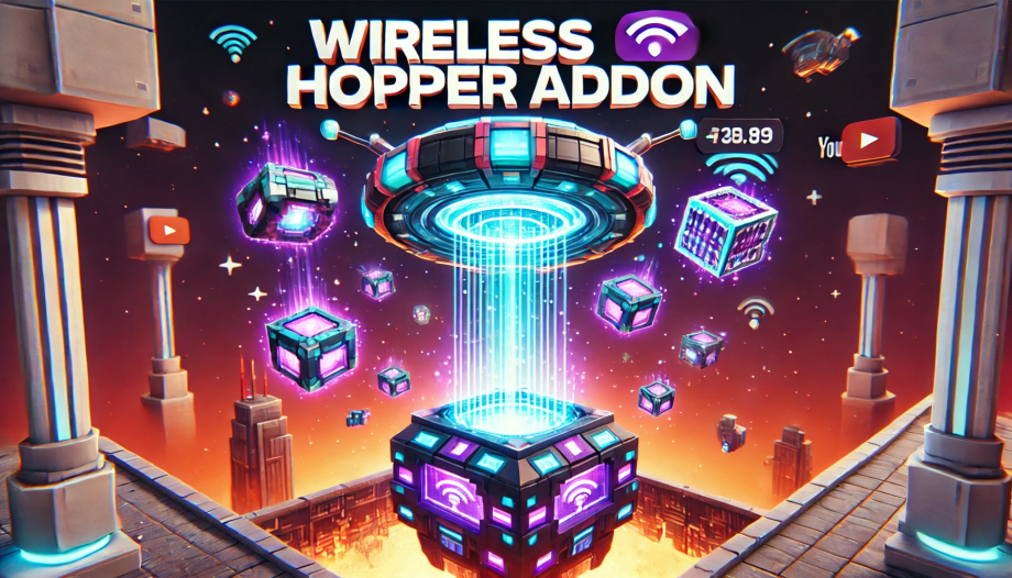 Thumbnail: Wireless Hopper Addon v1 – The Ultimate Storage Automation for Minecraft Bedrock!