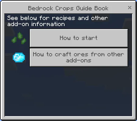 Bedrock Crops Guide Book