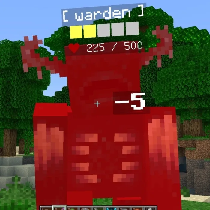 Dynamic Health & Damage Bar: Screenshot 1