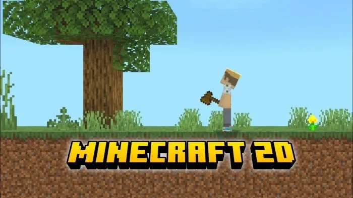 MInecraft, but it's 2D: Screenshot