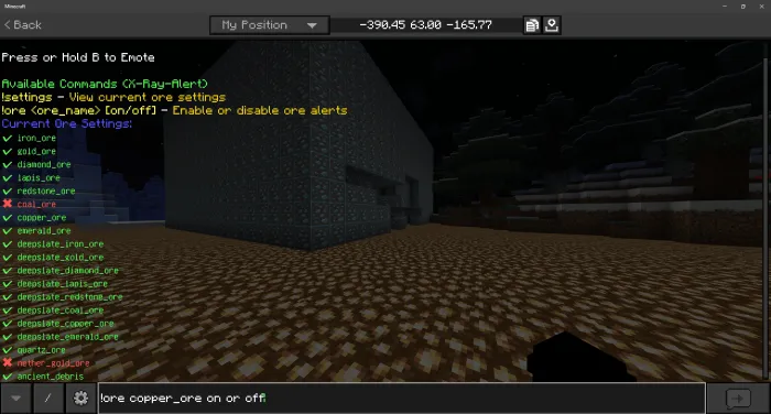 New Commands: Screenshot 4