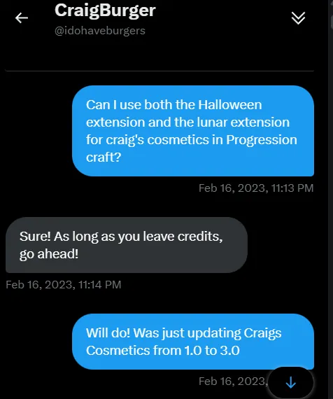 Permission from CraigBurger