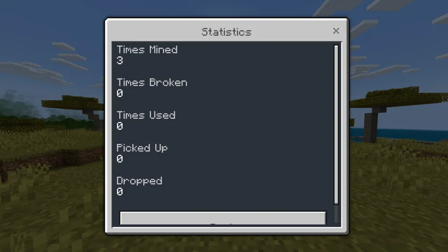 Thumbnail: Statistics Addon for MCPE