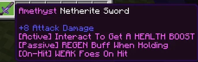 Infused Netherite Sword