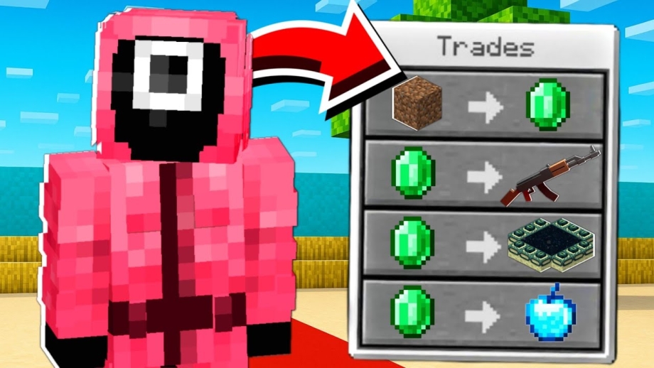 Thumbnail: Minecraft But Squid Game Npcs Trades OP Items