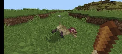 Dinosaur creature on grassy terrain