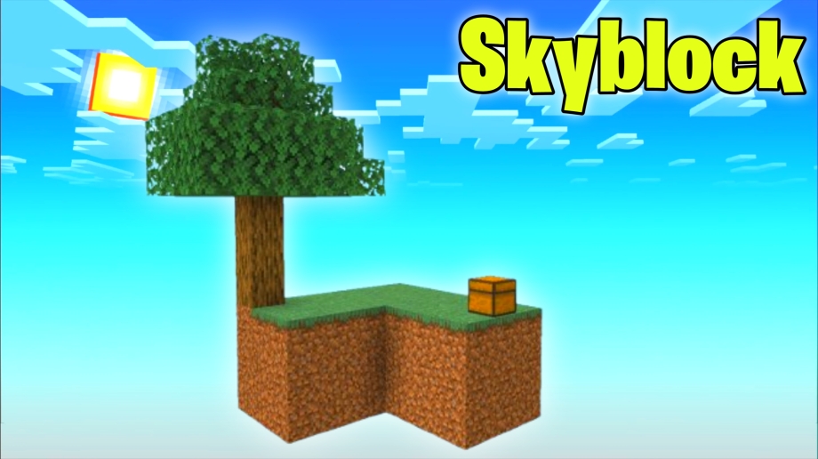 Thumbnail: Minecraft PE New Skyblock 1.21+