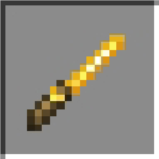 Golden magic wand sprite.
