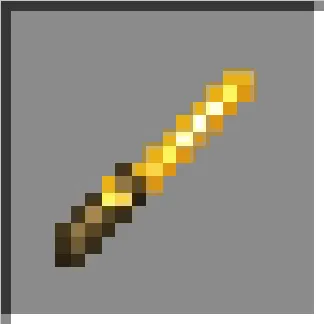 Golden magic wand sprite.