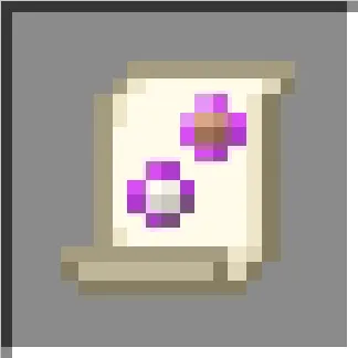 Scroll with magical symbols.