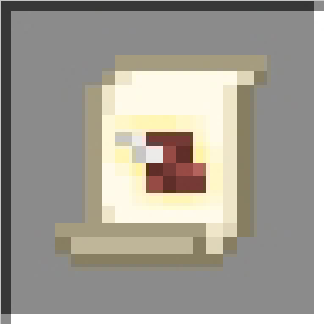 Scroll icon with magical design.