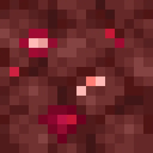 Red and pink pixelated texture.