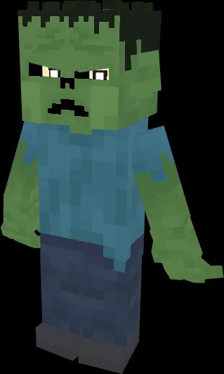A blocky zombie character.
