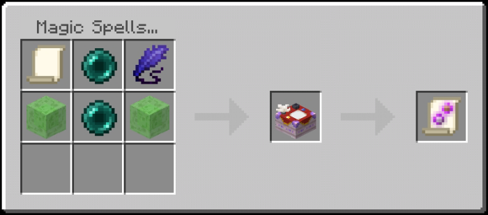 Crafting a spell scroll in a mod.
