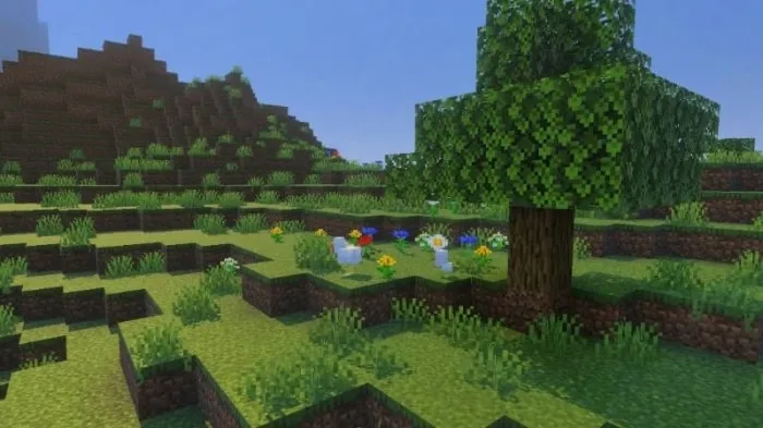 Lush landscape with vibrant textures.