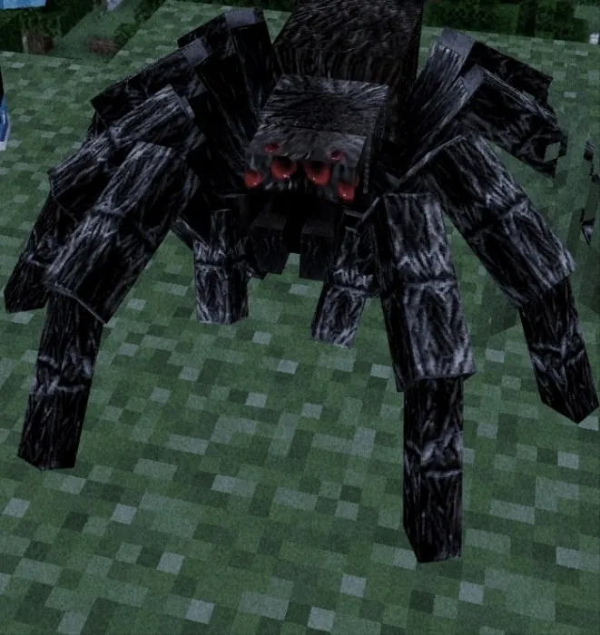 Realistic, frightening spider mod.