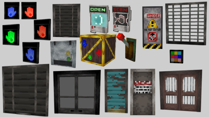Poppy Playtime mod textures hands, doors.